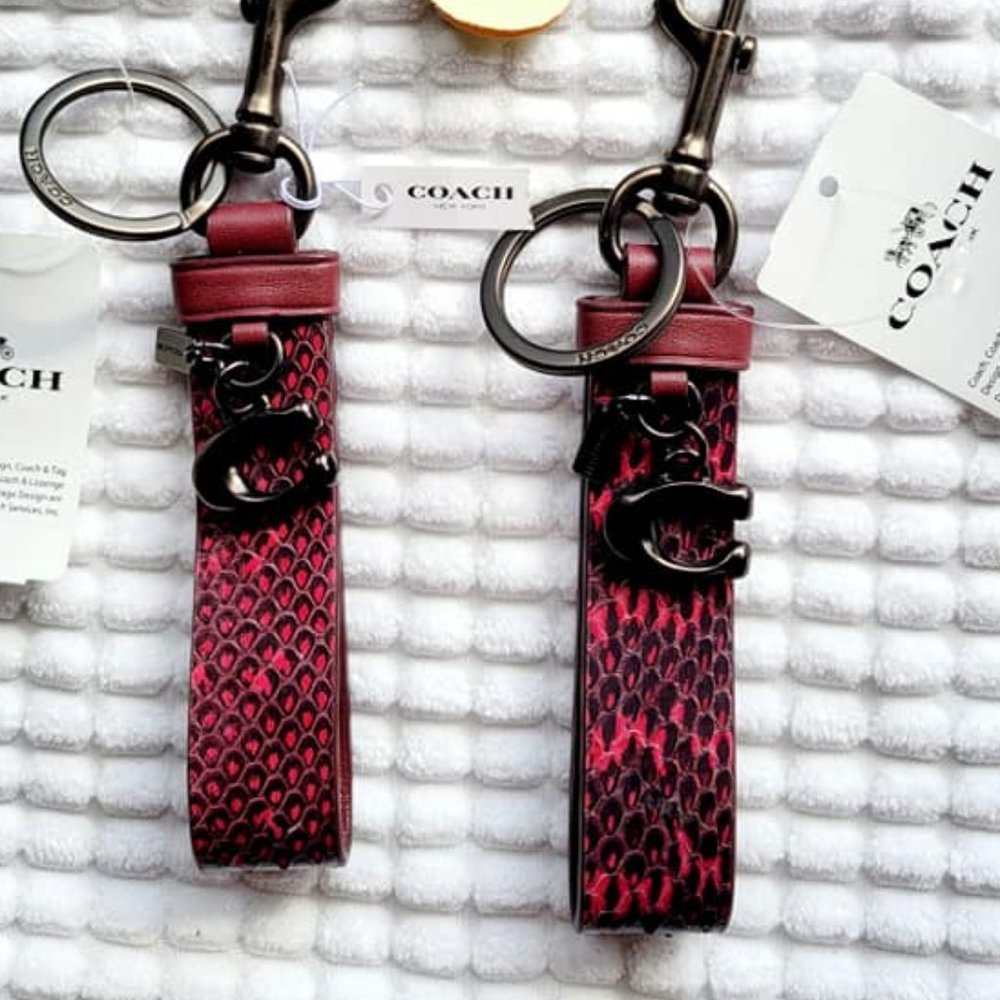 Coach Charm: Exotic Leather Loop